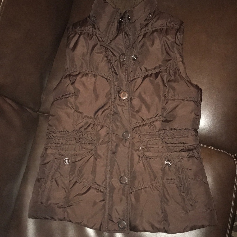 Brown, thick vest